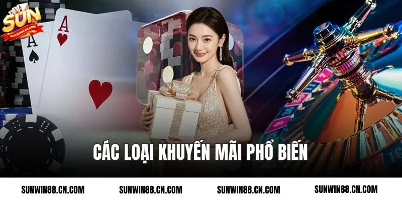 Các loại khuyến mãi phổ biến tại Sunwin